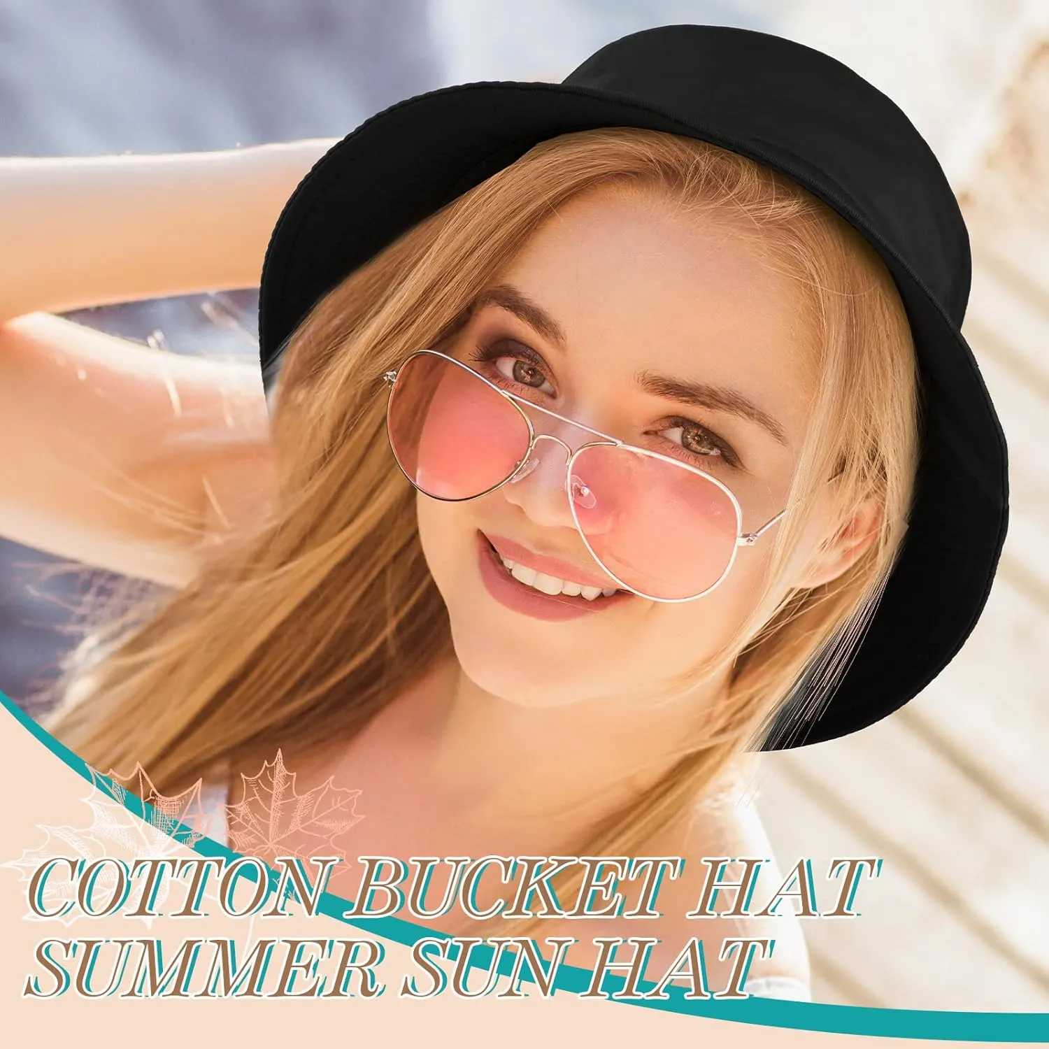 16 Pcs Solid Color Summer Bucket Hats for Women Unisex Packable Sun Hat Set Lightweight Fishman Cap for Holiday