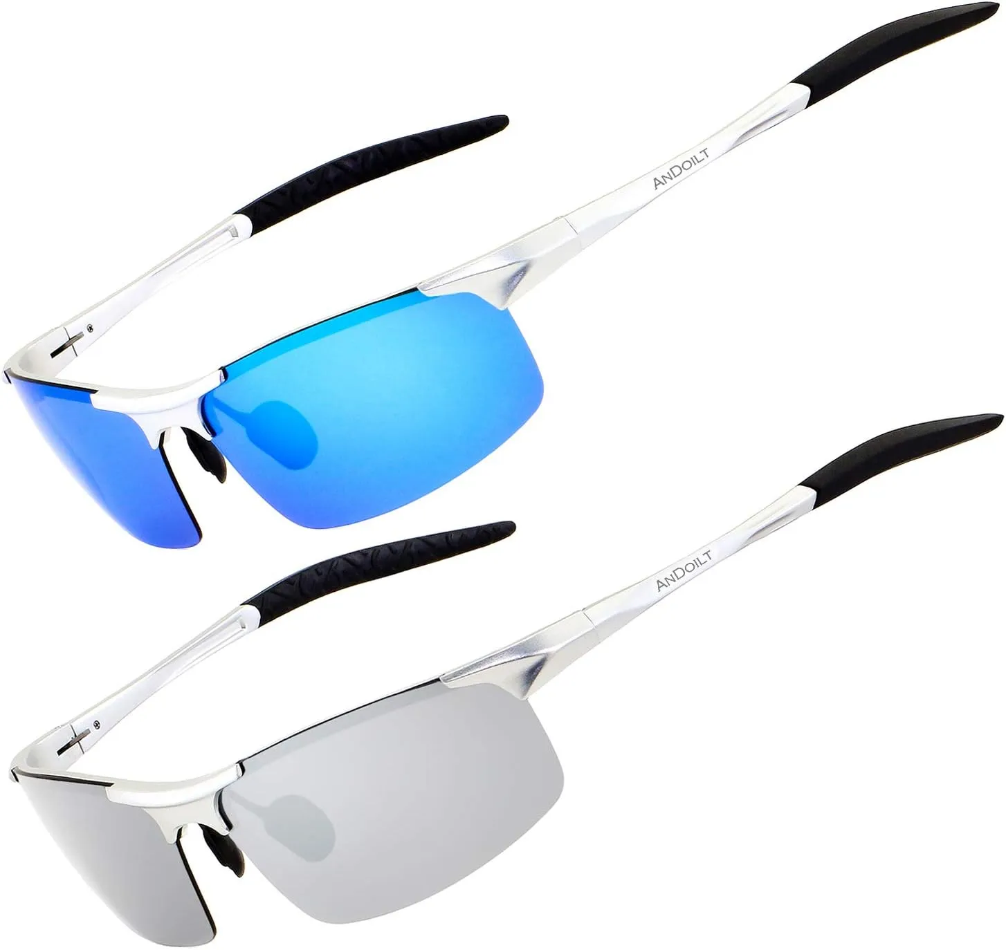 ANDOILT Mens Sports Polarized Sunglasses UV Protection Sunglasses for Men Fishing Driving