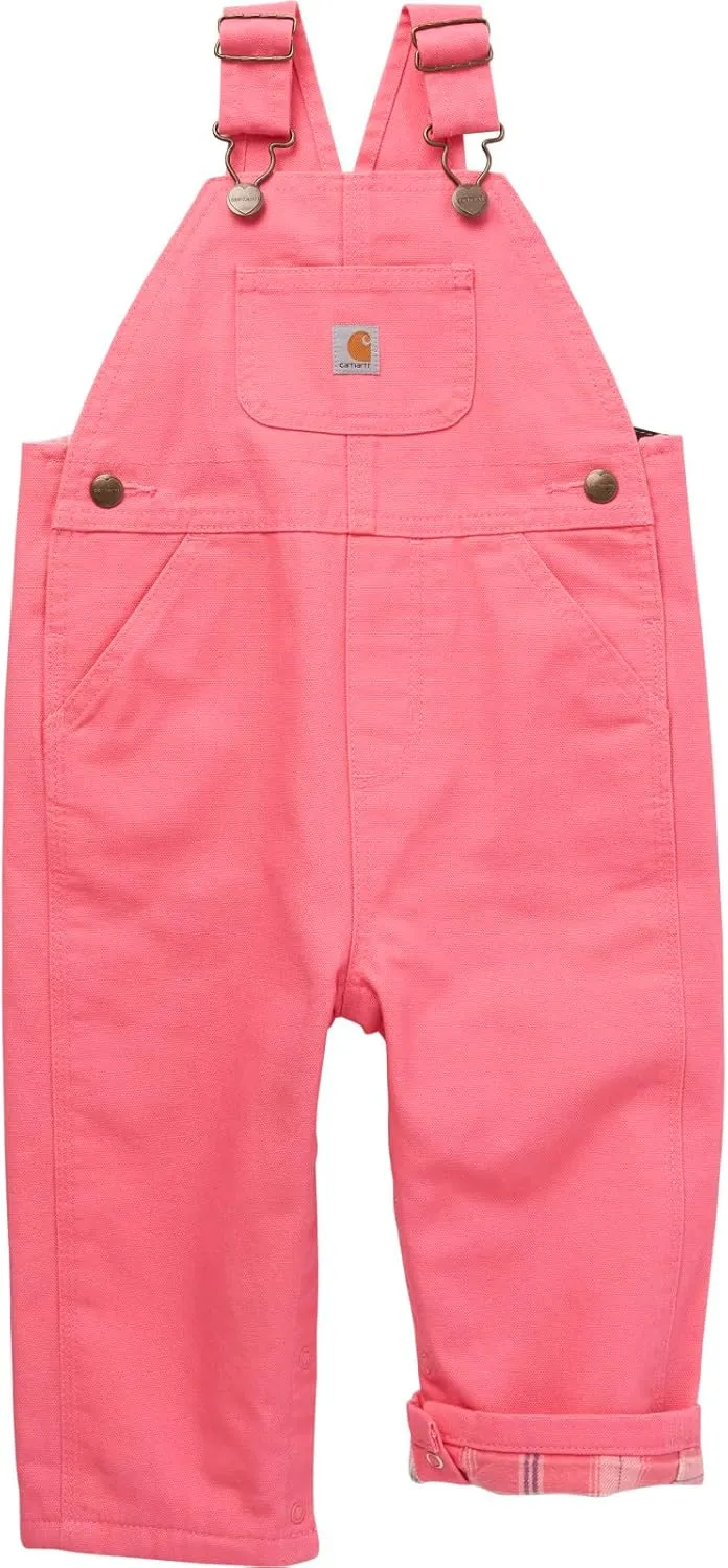 Carhartt Baby Girls' Bib Overalls Lined and Unlined