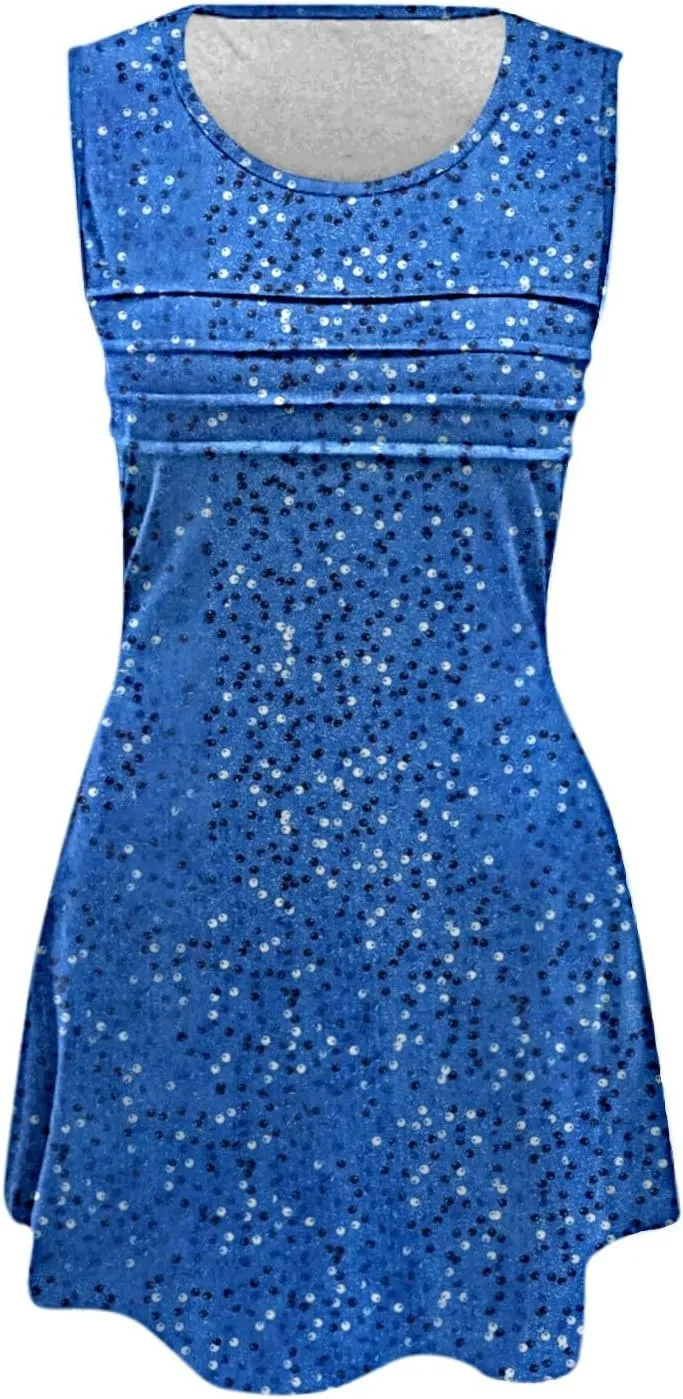 Casual Summer Dress Womens with Pockets Summer Casual Tank Dress Sleeveless Midi Beach Dress Cotton Sundresses