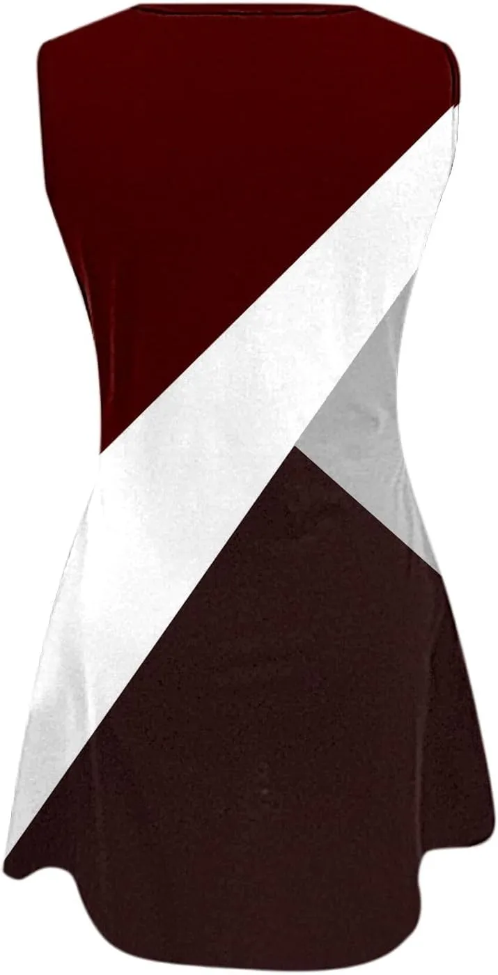 Casual Summer Dress Womens with Pockets Summer Casual Tank Dress Sleeveless Midi Beach Dress Cotton Sundresses