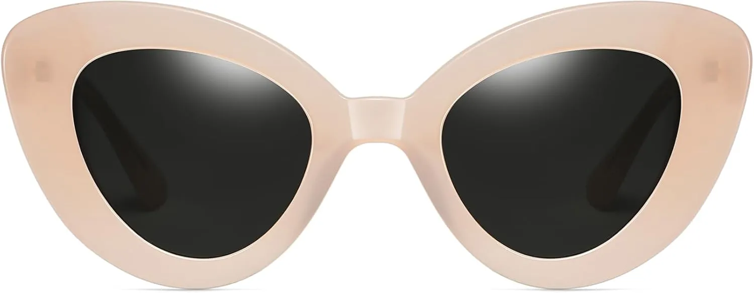 Cat Eye Sunglasses for Women, Trendy Retro UV Protection Sunglass, Stylish Vintage Cute Shades