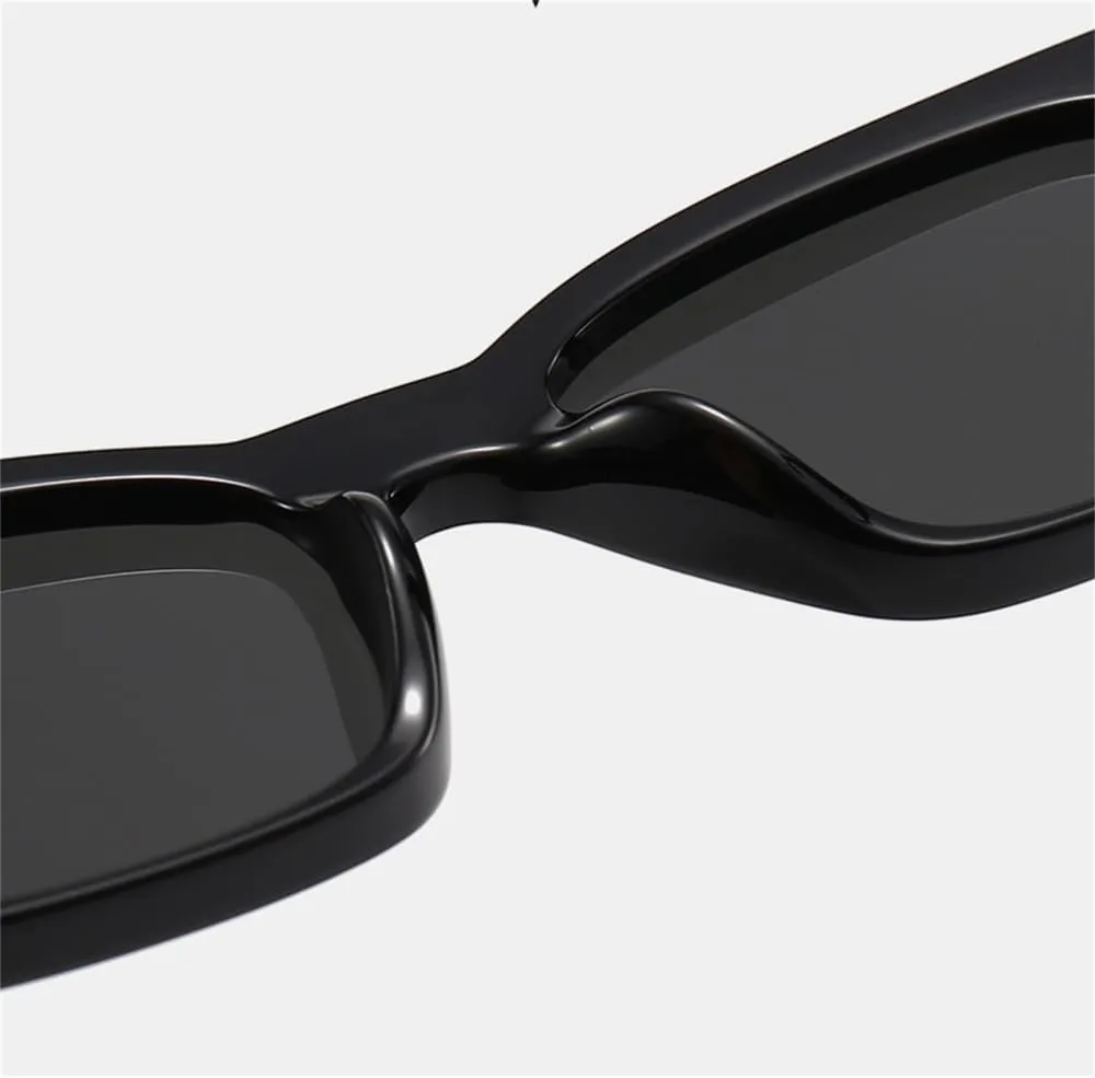 Cat Eye Sunglasses Women Vintage Shades Uv400 Protection Polygonal Frame Retro Street Eyewear