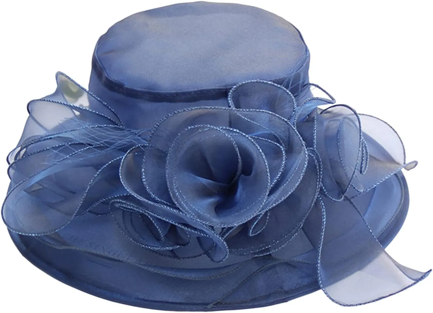 Church Hats for Women 2024 Elegant Ladies Church Summer Hat Wide Brim Leaf Flower Bridal Dress Hat