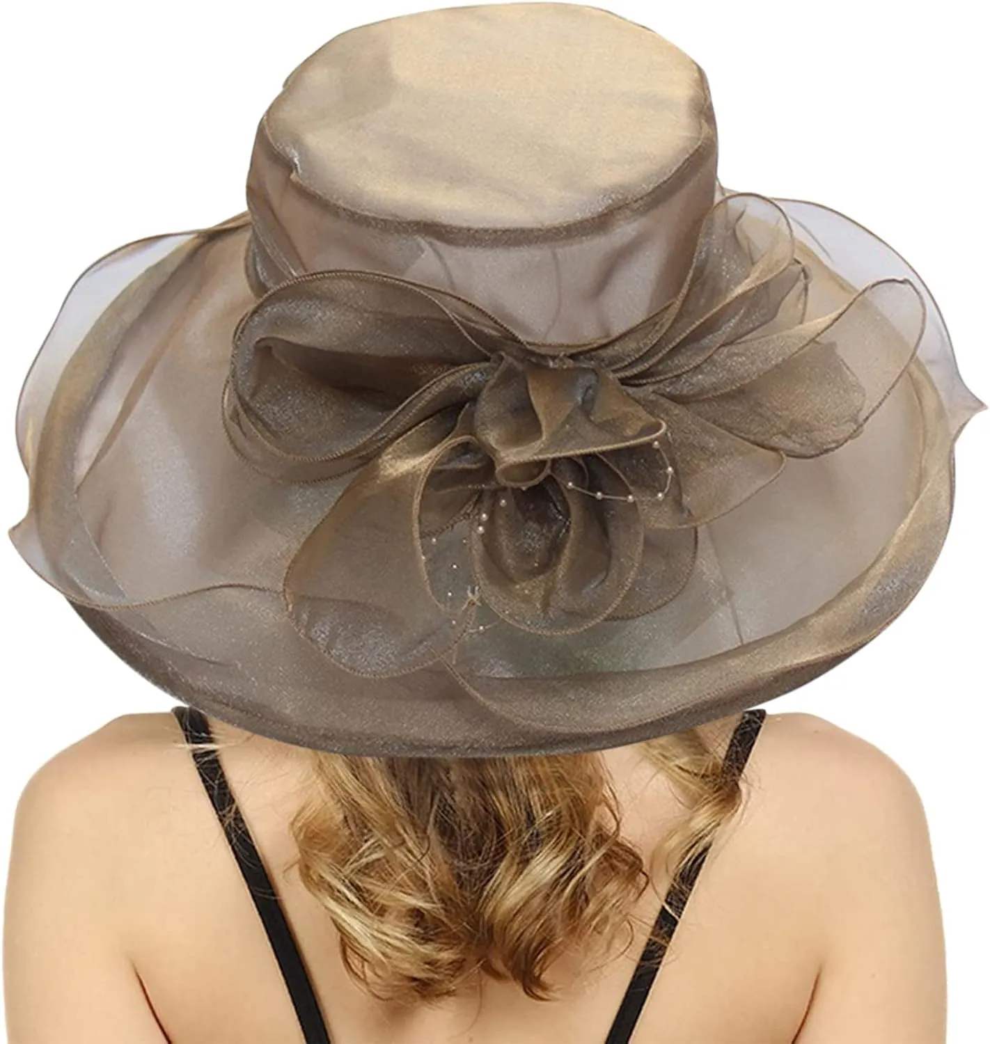 Church Hats for Women 2025, Womens Kentucky Church Derby Hat Wide Brim Tea Party Fascinators Wedding Elegant Cap