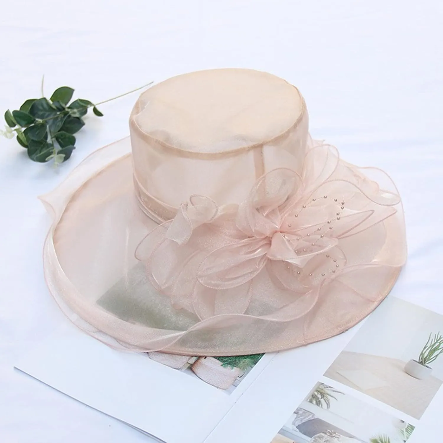 Church Hats for Women 2025, Womens Kentucky Church Derby Hat Wide Brim Tea Party Fascinators Wedding Elegant Cap