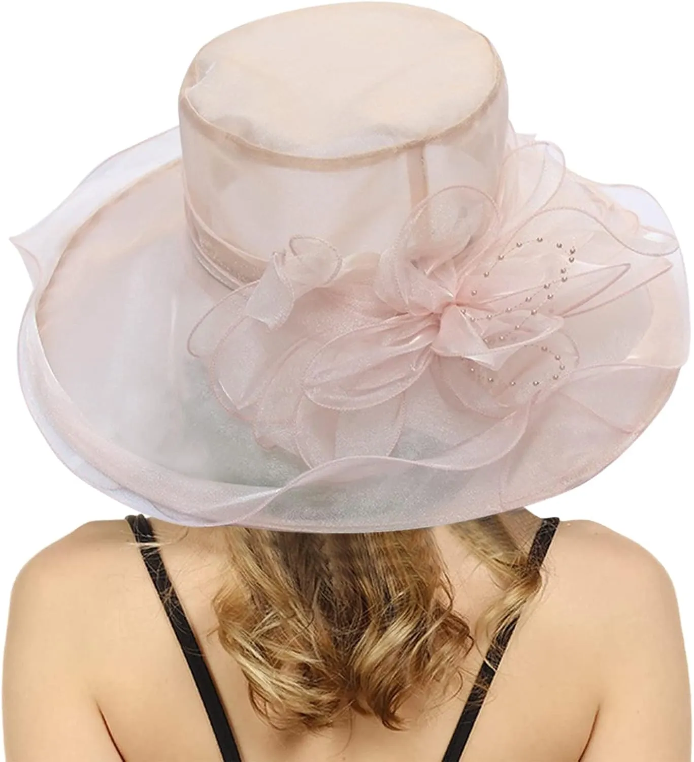 Church Hats for Women 2025, Womens Kentucky Church Derby Hat Wide Brim Tea Party Fascinators Wedding Elegant Cap