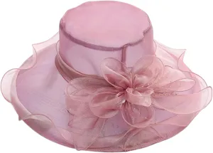 Church Hats for Women 2025, Womens Kentucky Church Derby Hat Wide Brim Tea Party Fascinators Wedding Elegant Cap