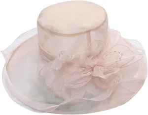 Church Hats for Women 2025, Womens Kentucky Church Derby Hat Wide Brim Tea Party Fascinators Wedding Elegant Cap