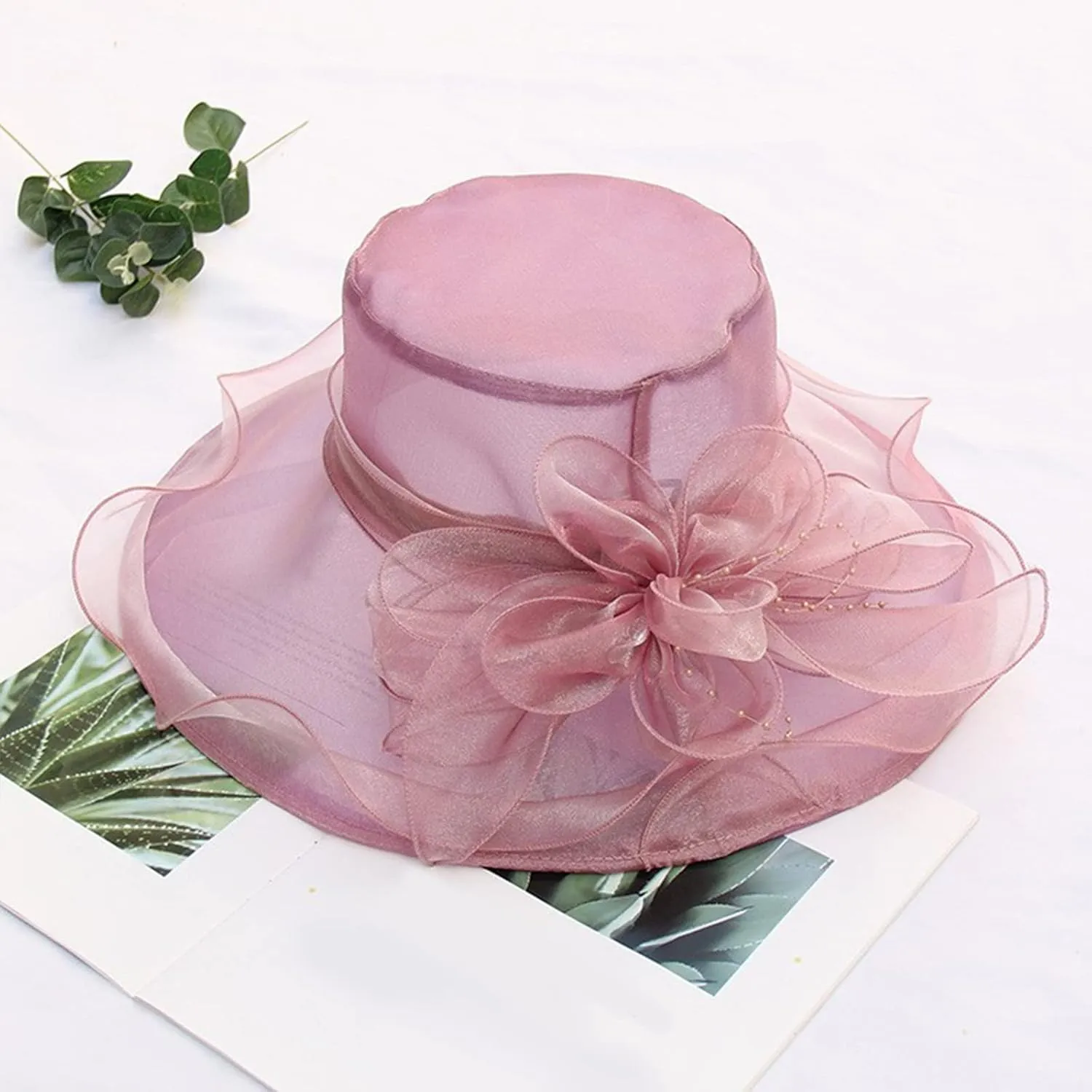 Church Hats for Women 2025, Womens Kentucky Church Derby Hat Wide Brim Tea Party Fascinators Wedding Elegant Cap