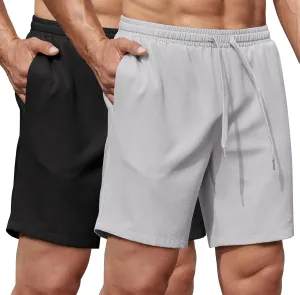COOFANDY Men's Gym Workout Shorts 8 Inch Quick Dry Athletic Shorts Lightweight Drawstring Running Shorts