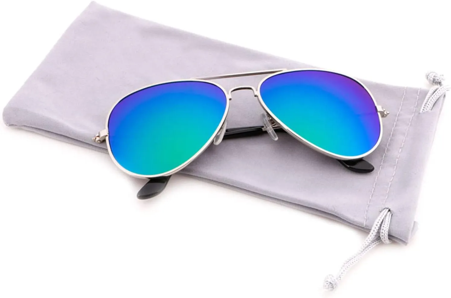 Creamily Kids Aviator Sunglasses UV Protection Aviator Sunglasses for Little Girls Boys Age 2-9