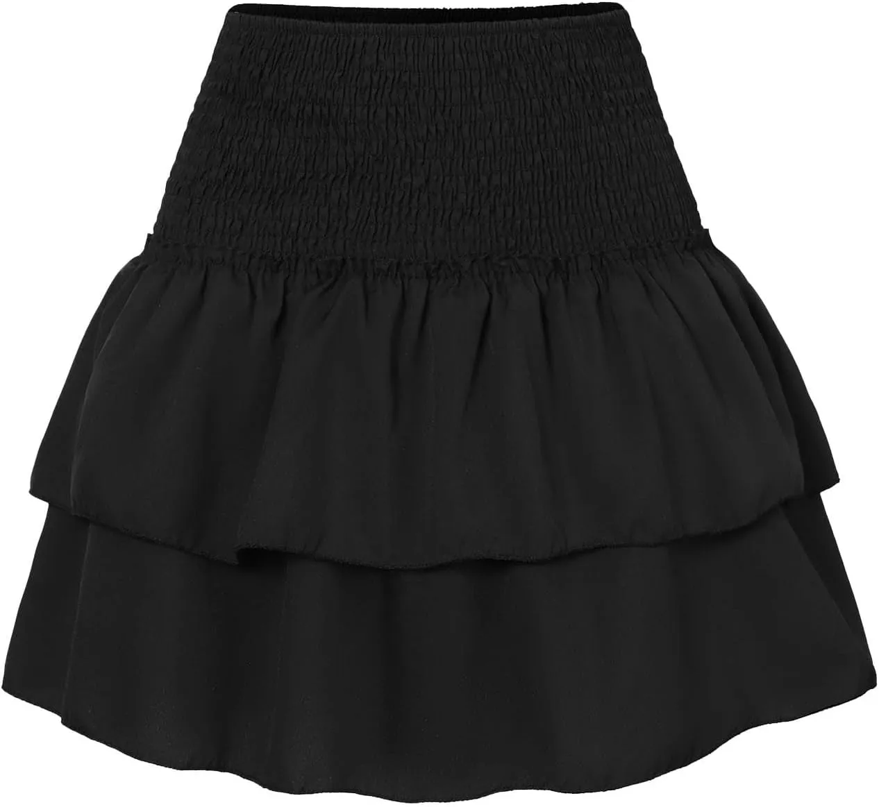 CRNTCEM Women High Waist Ruffle Mini Skirt Floral Print Pleated A-line Short Skirt Stretchy Summer Tennis Beach Mini Skirts