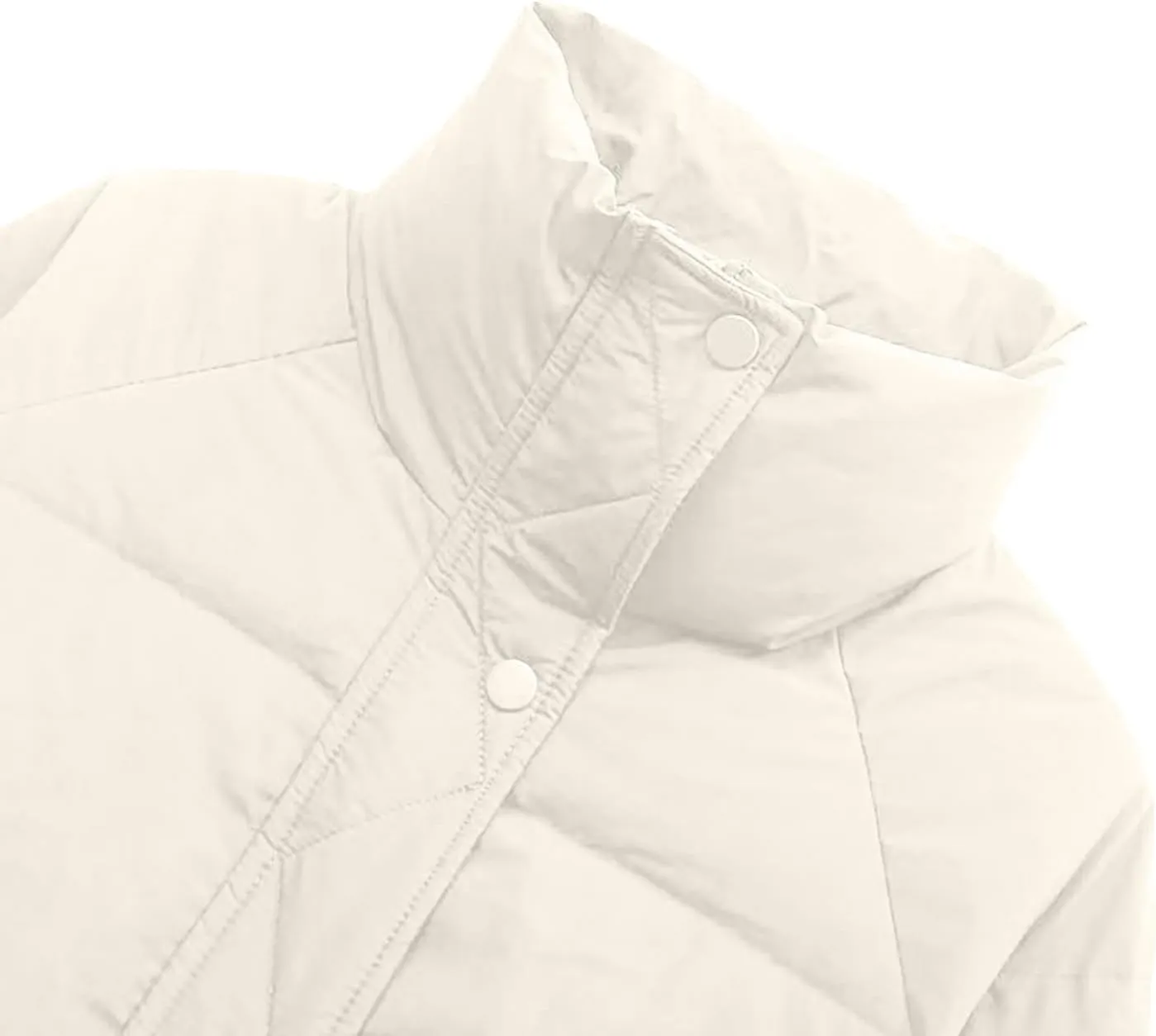 Cropped Puffer Down Jackets Women Lightweight Quilted Jackets Long Sleeve Zip Up Warm Coats Outwear Outdoor