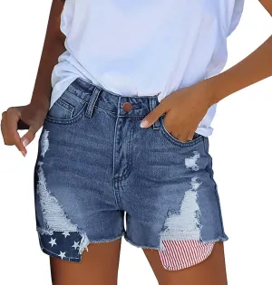 Denim Shorts for Women High Waisted Denim Short Stretchy Casual Summer Trendy Girls Jean Shorts Jeans Short with Pocket
