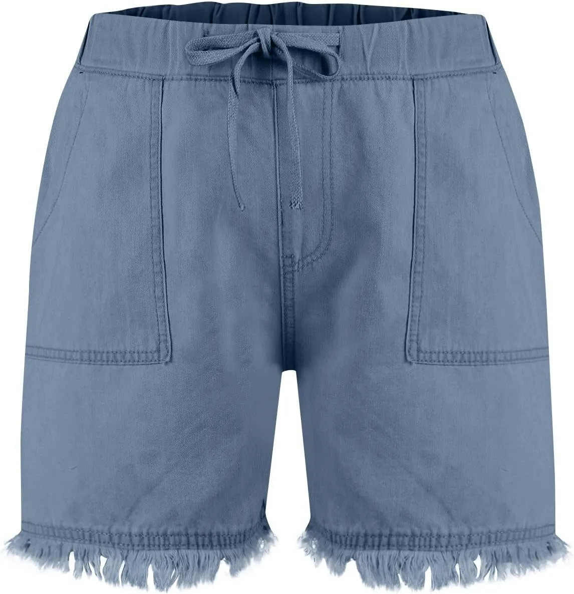 Denim Shorts Women High Waisted Stretch Drawstring Cut Off Jeans Shorts Baggy Comfy Cute Y2k Jean Shorts with Pockets