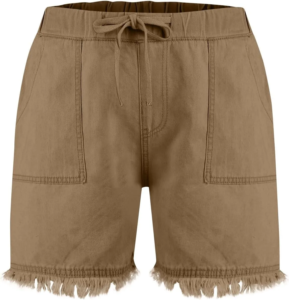 Denim Shorts Women High Waisted Stretch Drawstring Cut Off Jeans Shorts Baggy Comfy Cute Y2k Jean Shorts with Pockets