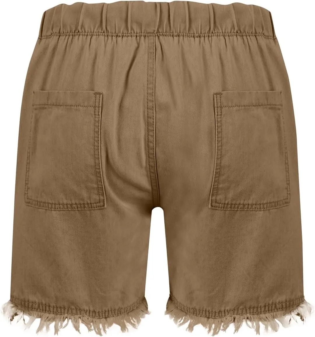 Denim Shorts Women High Waisted Stretch Drawstring Cut Off Jeans Shorts Baggy Comfy Cute Y2k Jean Shorts with Pockets