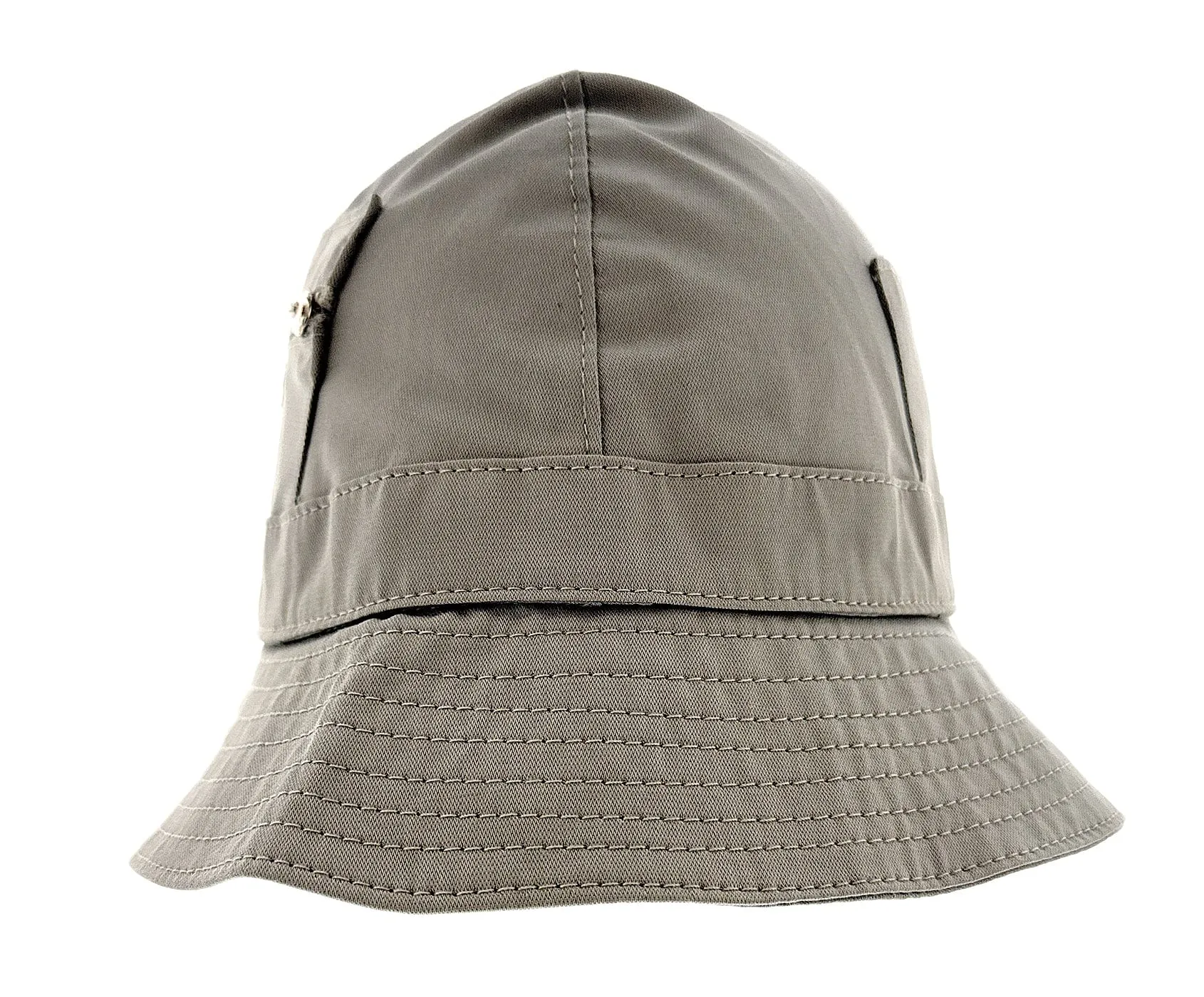 Dolce & Gabbana Beige Cotton Zipper Fishermans Hat-Adult M