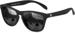 DUCO Retro Round Polarized Sunglasses for Men Women Driving Sun Glasses UV400 Protection Lightweight Frame Shades 3002