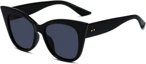 EASYHAUTE Cat Eye Sunglasses for Women Retro Cateye Frame - Vintage 90s UV400 Protection Sunnies, Chic Shades for Small Face