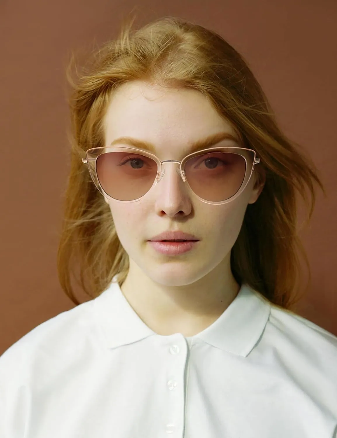 FAA'N Retro Big Frame Cat Eye Polarized Sunglasses Women with Spring Hinge