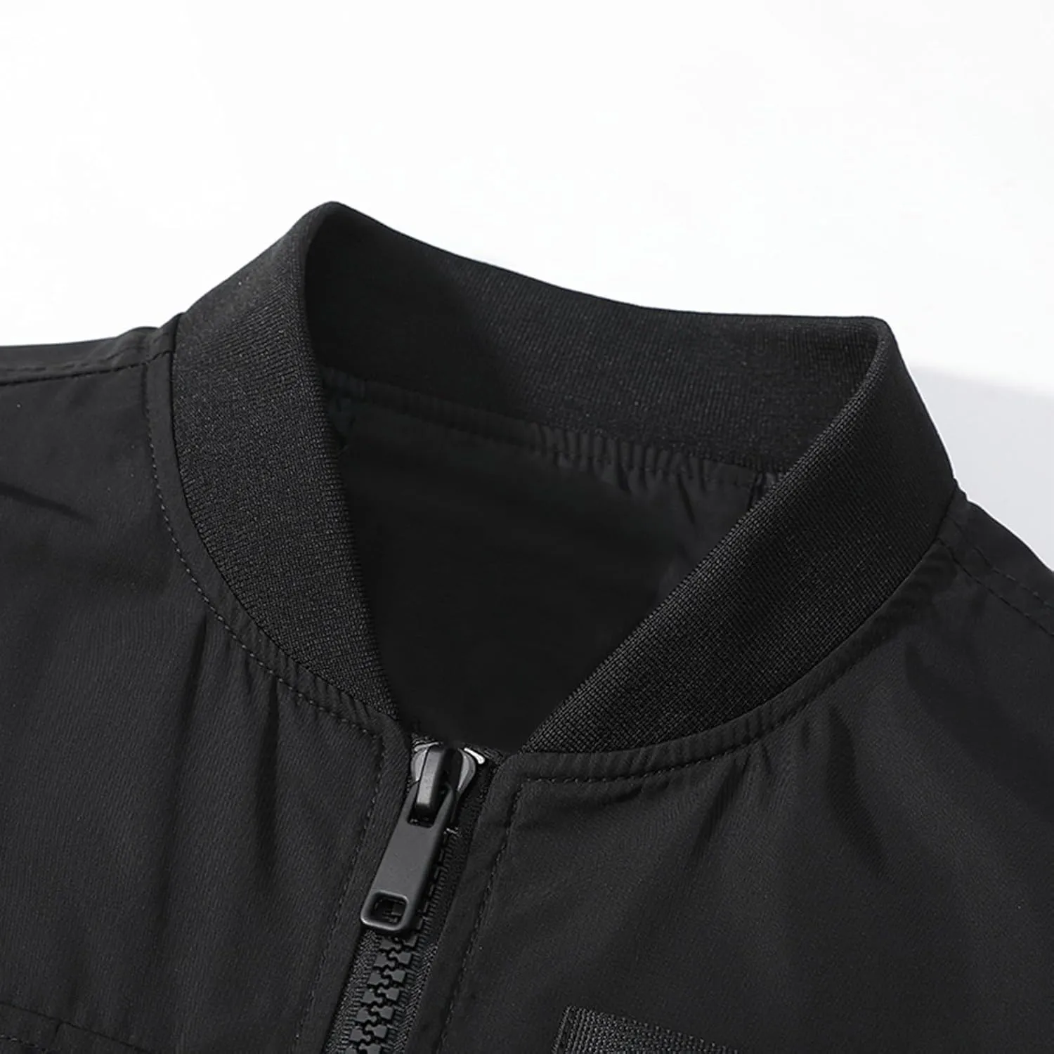 Finelylove Mens Military Tactical Jacket Lightweight Cargo Bomber Jacket Waterproof Spring Fall Windbreaker with Pockets
