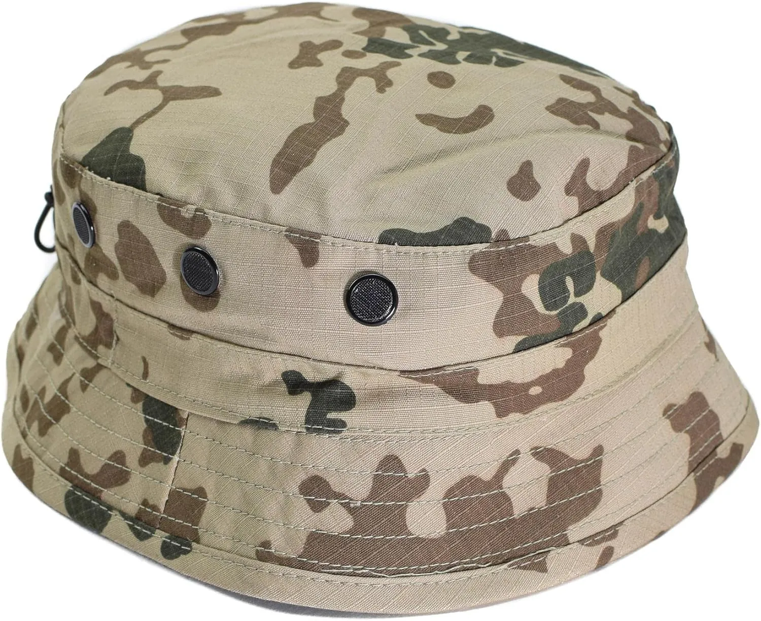 German Army Style Bucket Cap Tacgear Boonie hat Desert Flecktarn camo Ripstop