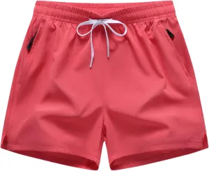 GUNLIRE Boy's Quick Dry Running Shorts Athletic Active Gym Lightweight for Outdoor Camping Hiking Sports Shorts