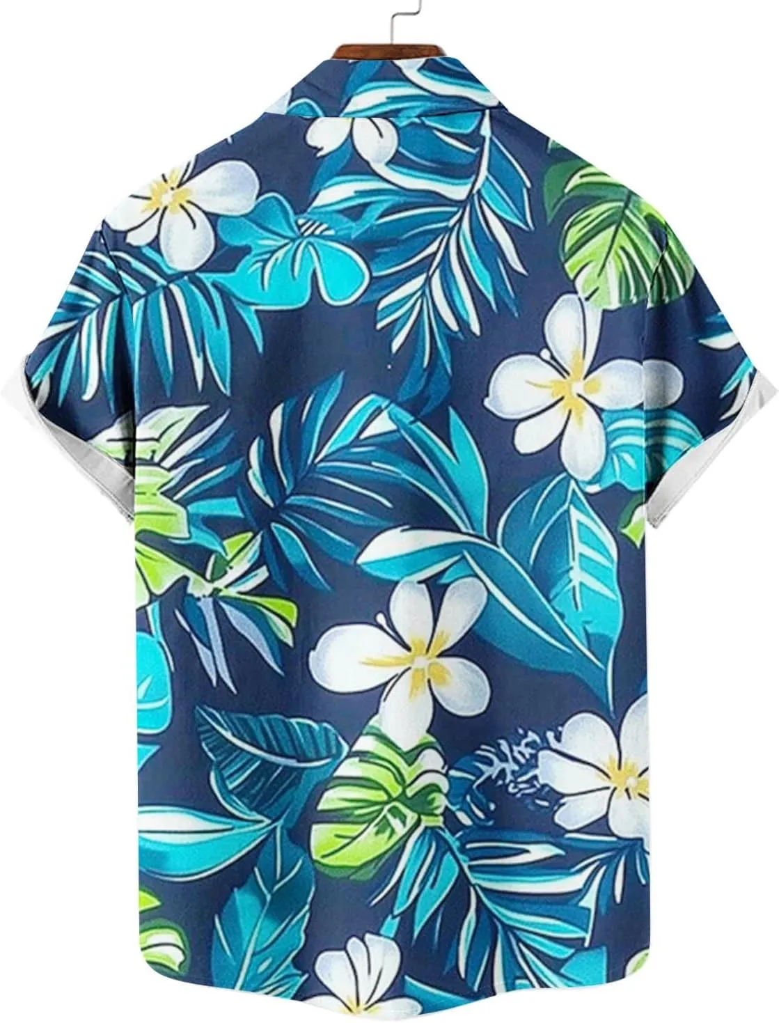 Hawaiian Shirts for Men Summer Beach Casual Short Sleeve Button Down Shirts Novelty Print Tropical Floral Tops
