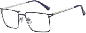 HMRGLMIE-Male blue light blocking glasses for men clear lens glasses frame metal