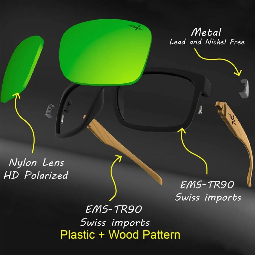 INFI Polarized Sunglasses for Men Fishing Driving Running Mirrored Glasses UV400 Protectiont