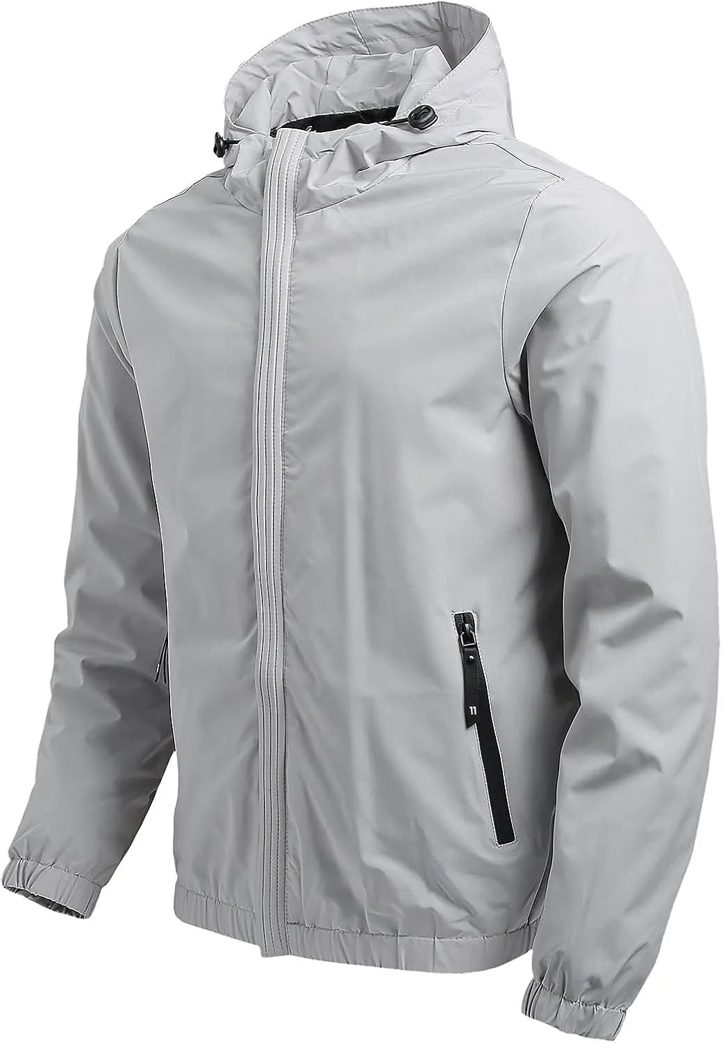 Jackets for Men, Men's Hooded Waterproof Jacket Lightweight Rain Jacket Outdoor Casual Workout Sportswear Jackets