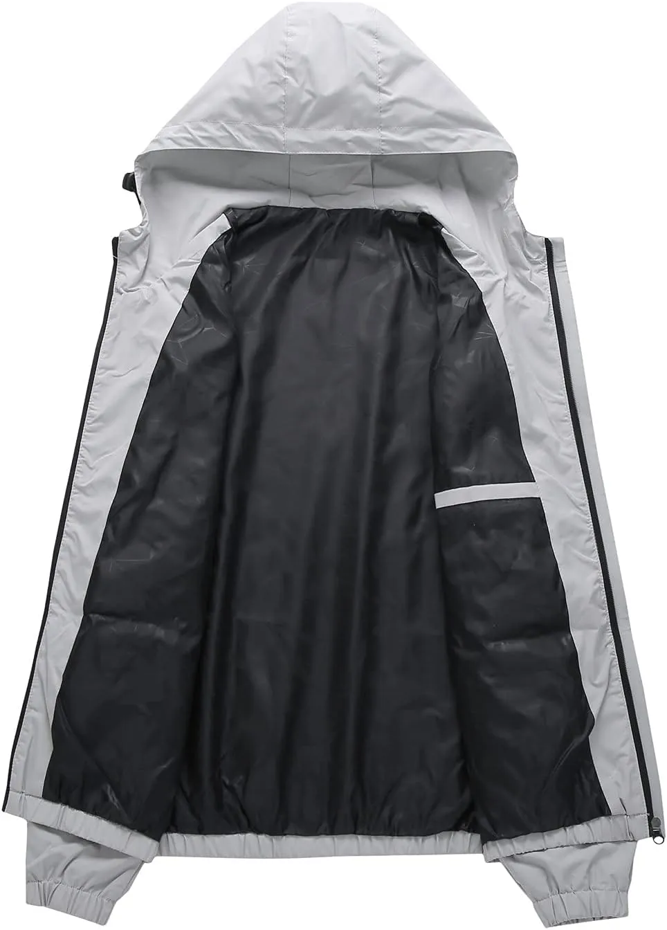 Jackets for Men, Men's Hooded Waterproof Jacket Lightweight Rain Jacket Outdoor Casual Workout Sportswear Jackets