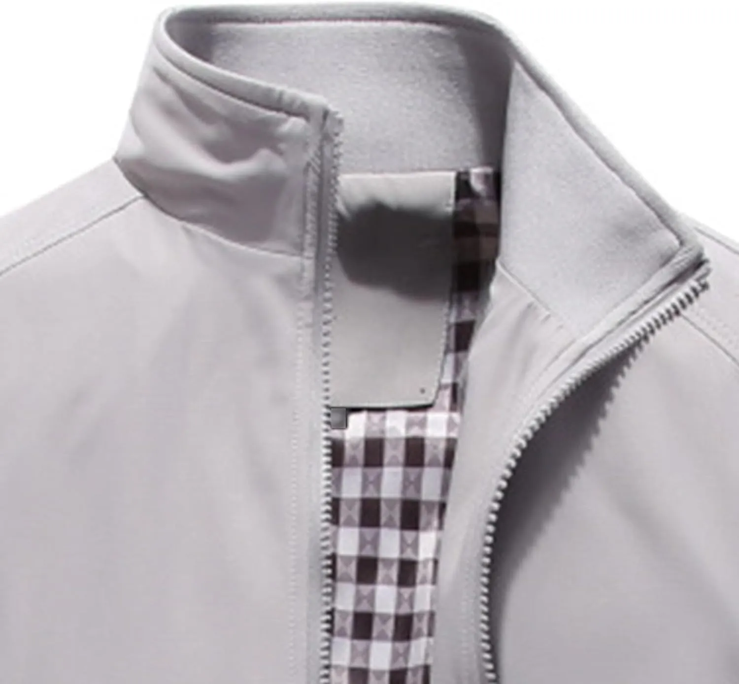 JEsilunmaMY Men's Business Casual Bomber Jackets Stand Collar Cotton Lightweight Jackets Windproof Sportswear Windbreaker