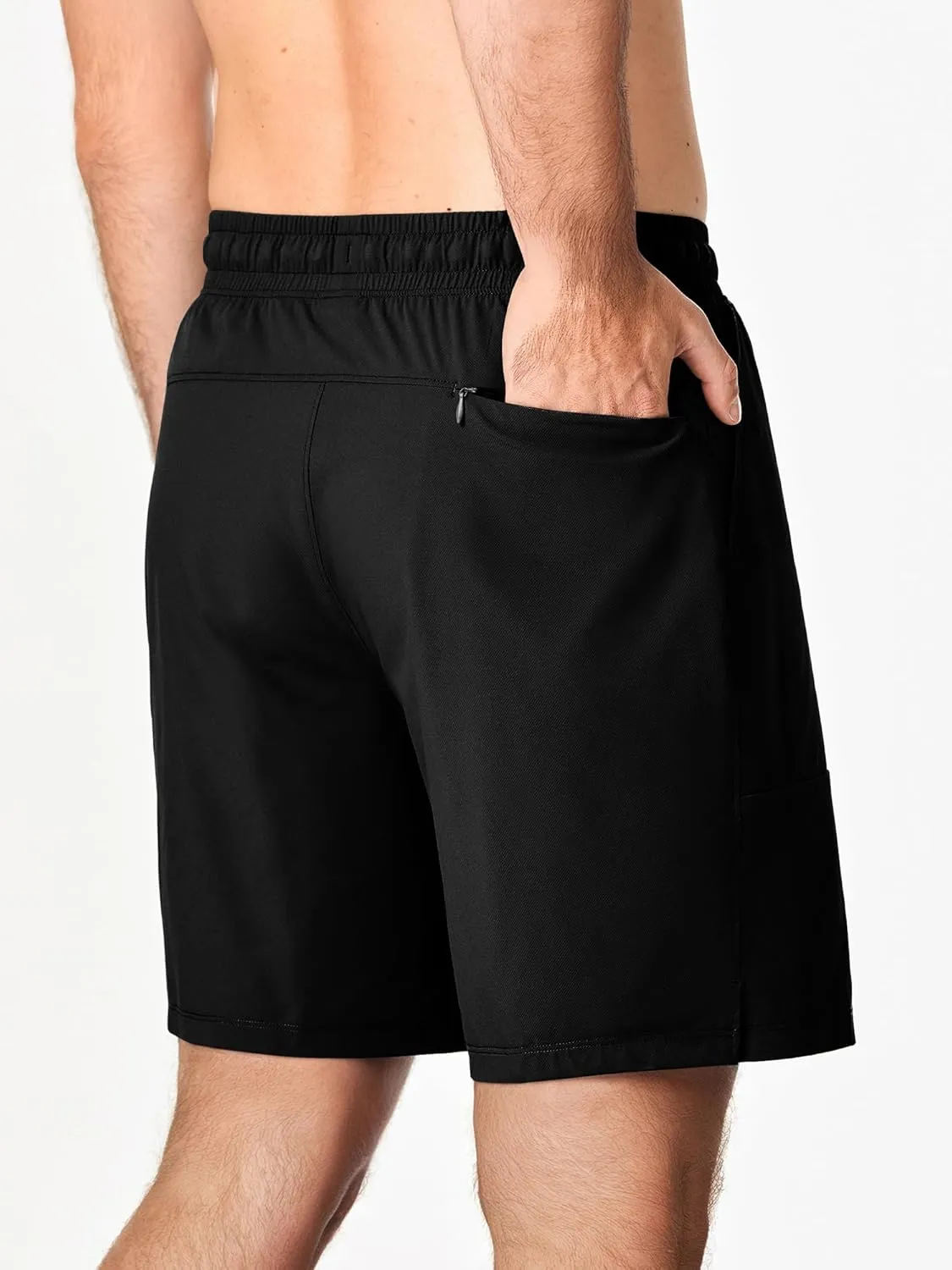 JMIERR Men's Shorts Running Athletic Shorts Waterproof Quick Dry 7" Gym Workout Breathable Shorts