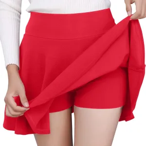 JOFOW Stretchy Skirts for Women Mini Skirts for Women wrap Skirts for Women Short Skirts for Women