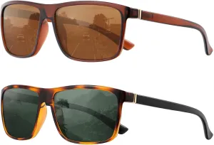 KALIYADI Polarized Sunglasses for Men and Women, Mens Sun Glasses with UV Protection for Driving Fishing Golf (3 Packs)
