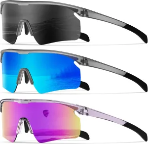 KALIYADI Polarized-Sunglasses-Men Mens-Sunglasses Sports Sun-Glasses: UV400 Protection for Fishing Golf Running