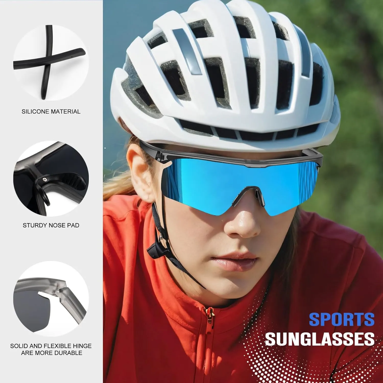 KALIYADI Polarized-Sunglasses-Men Mens-Sunglasses Sports Sun-Glasses: UV400 Protection for Fishing Golf Running