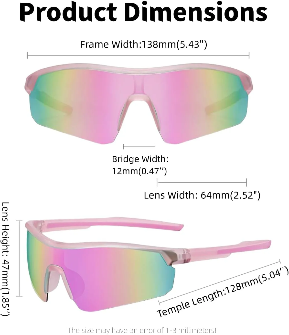 Kids Polarized Sunglasses for Boys Girls 3-12,TR90 Youth Sun glasses for Baseball Cycling Softball Golf