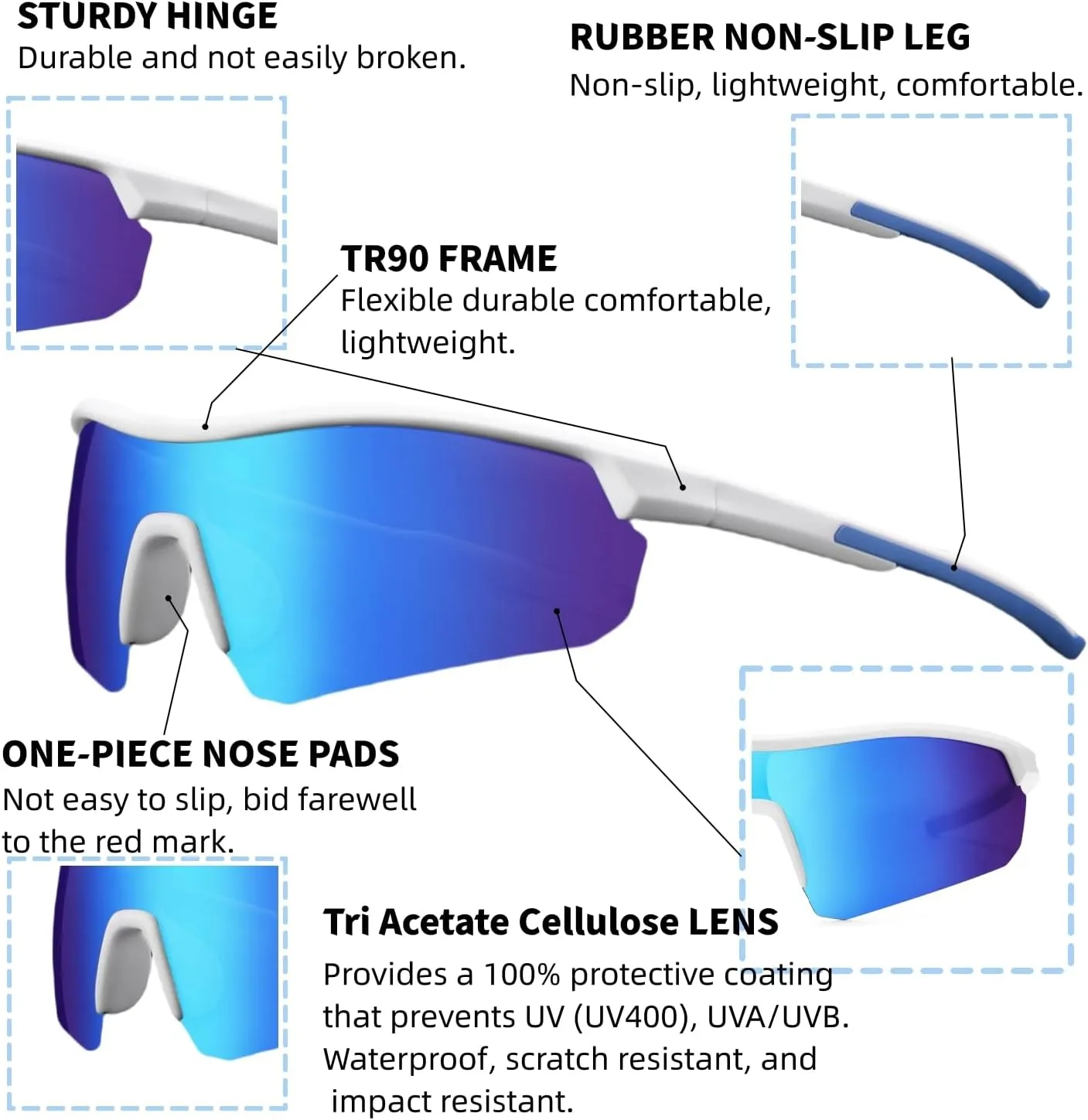 Kids Polarized Sunglasses for Boys Girls 3-12,TR90 Youth Sun glasses for Baseball Cycling Softball Golf