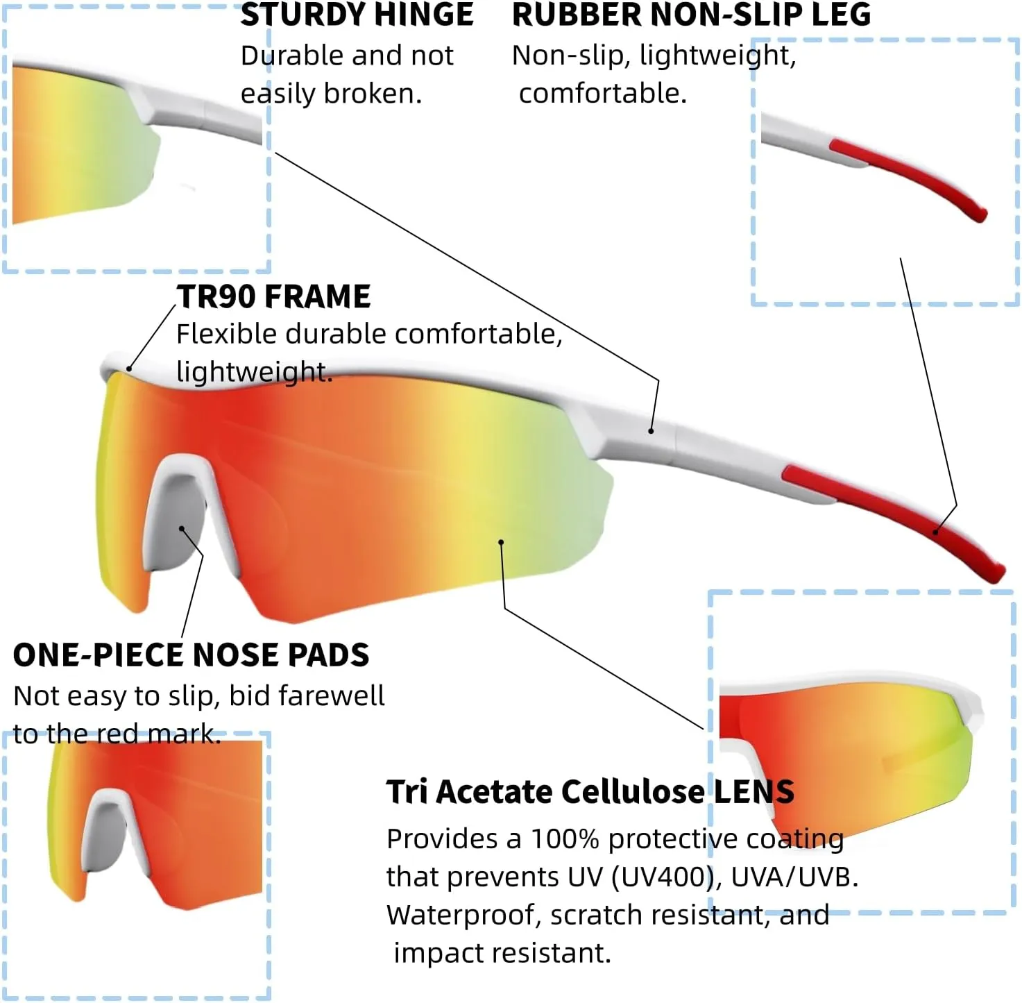 Kids Polarized Sunglasses for Boys Girls 3-12,TR90 Youth Sun glasses for Baseball Cycling Softball Golf