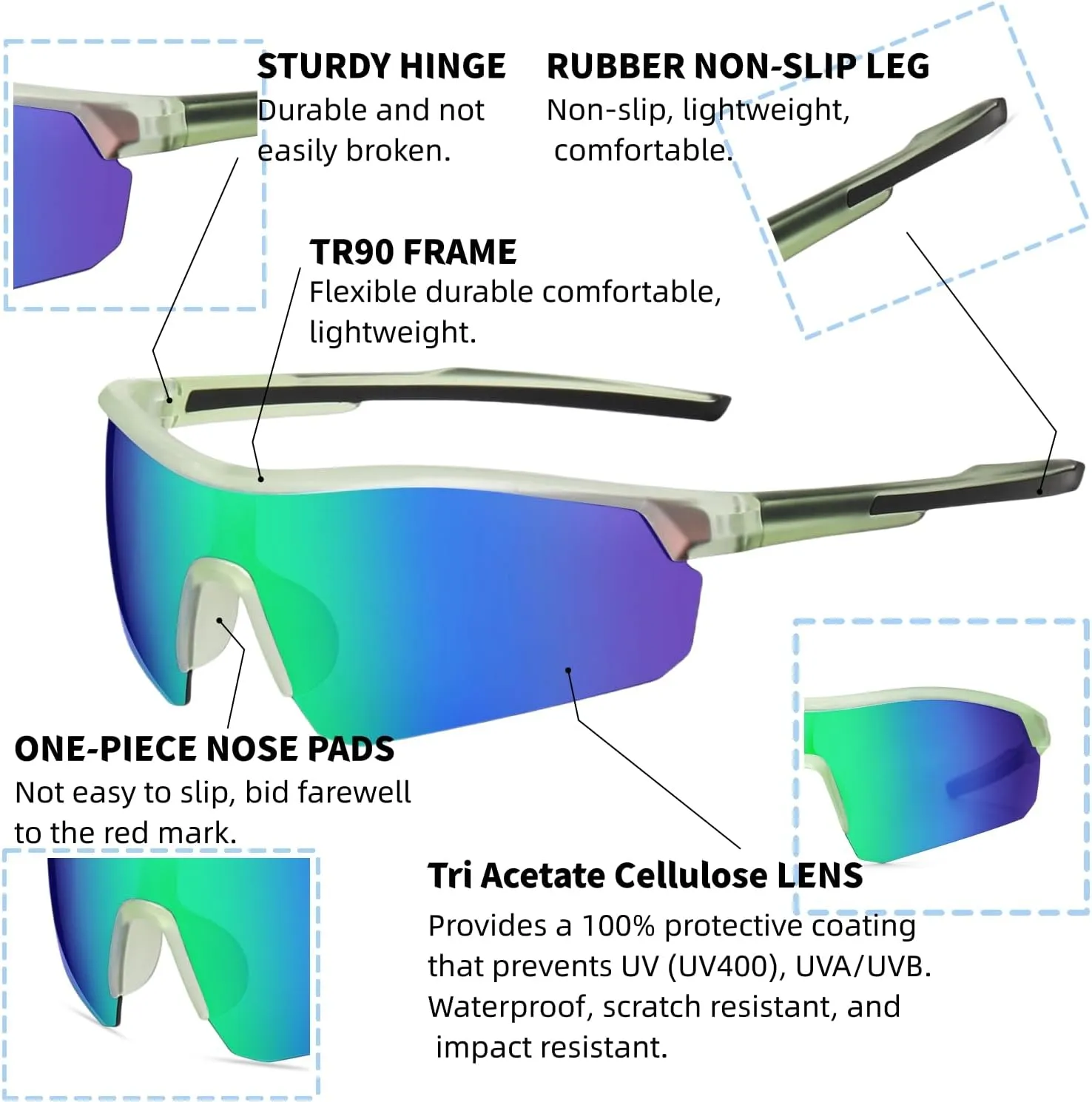 Kids Polarized Sunglasses for Boys Girls 3-12,TR90 Youth Sun glasses for Baseball Cycling Softball Golf