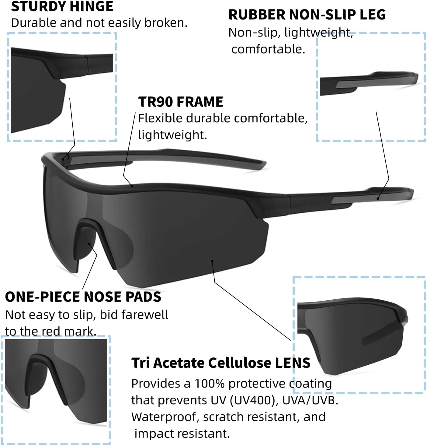 Kids Polarized Sunglasses for Boys Girls 3-12,TR90 Youth Sun glasses for Baseball Cycling Softball Golf