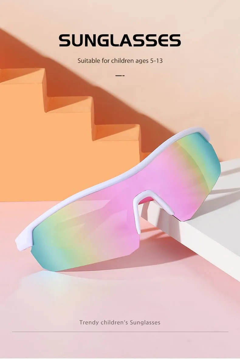 Kids Polarized Sunglasses for Boys Girls 3-12,TR90 Youth Sun glasses for Baseball Cycling Softball Golf