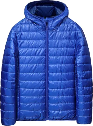 Lightweight Plus Size Down Jacket for Men Lightweight Puffer Coat Plus Size Winter Warm Puffer Jackets for Men