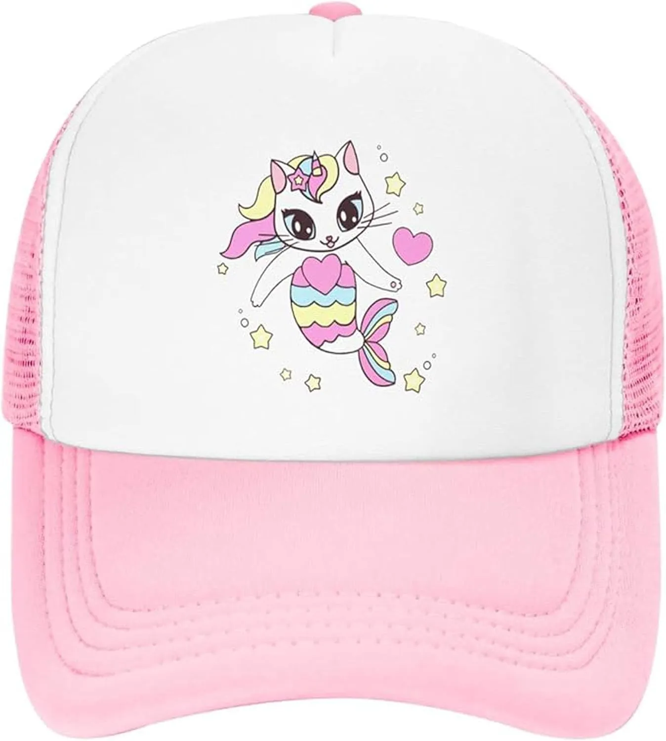 Lightweight Sun Hat for Kid Boys,Mesh Toddler Baseball Cap for Kid Girls,Black Toddler Boys Snapback Hats for Ages 4-8