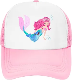 Lightweight Sun Hat for Kid Boys,Mesh Toddler Baseball Cap for Kid Girls,Black Toddler Boys Snapback Hats for Ages 4-8