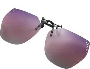 Long Keeper Clip On Sunglasses - Polarized Clip-on Sunglasses over Prescription Glasses Women Men Rimless Flip Up Eyeglasses